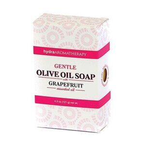 6 HydraAromatherapy Gentle Olive Oil Soap With Grapefruit Essential Oil 4.3 Oz